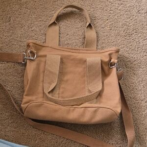 Tan Canvas Tote Bag